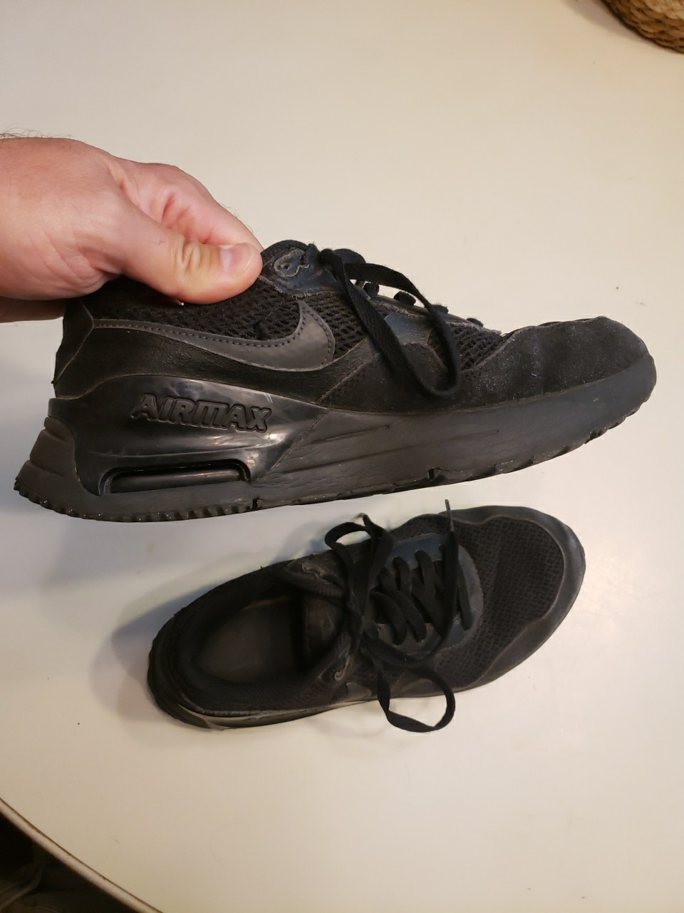 Nike Air Max SYSTM Mens Triple Black Running Shoes DM9537-004 Size 7