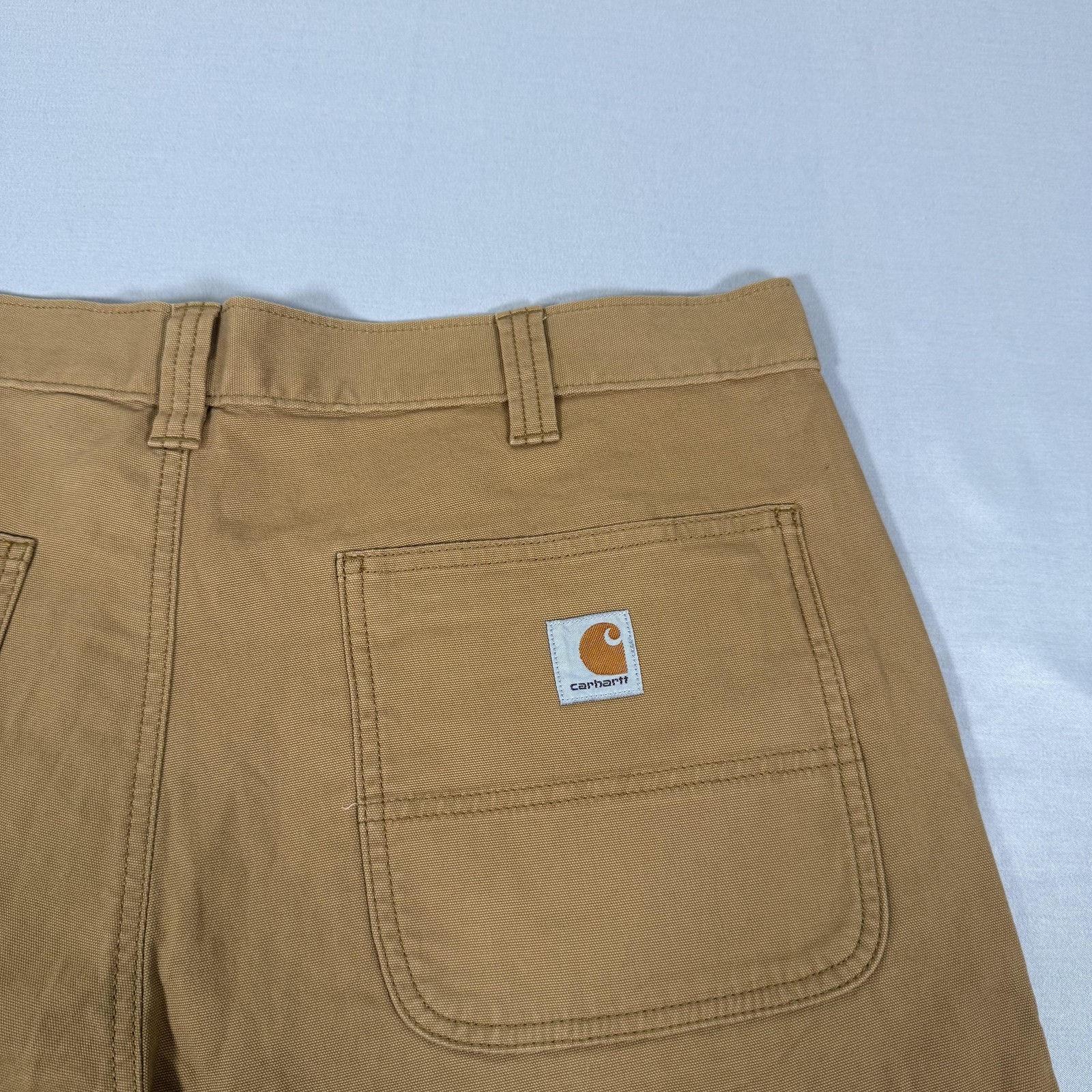 Carhartt Pants Mens 38×32 Brown Canvas Double Knee Rugged Flex Utility 102802
