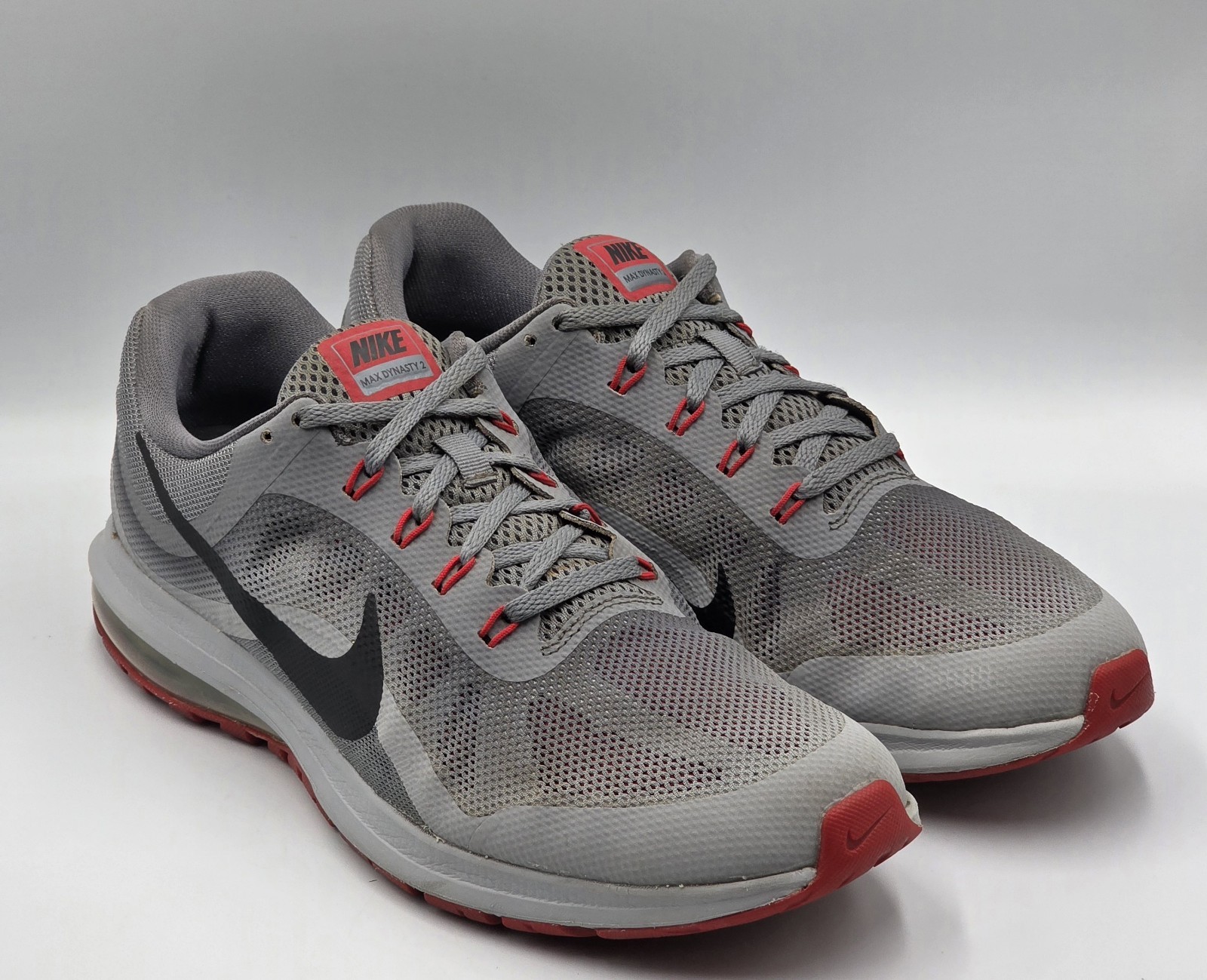 Nike Max Dynasty 2 Running Shoes Grey 852430-013 Men Size 12