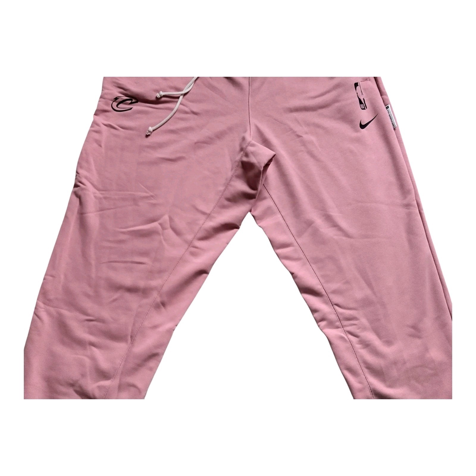 Men’s Nike Cleveland Cavaliers Sweatpants, Cotton, Polyester,Pink Foam, XL-Tall