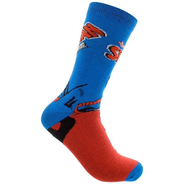 Marvel Amazing Spider-Man Retro Cartoon Character Socks 2-Pairs