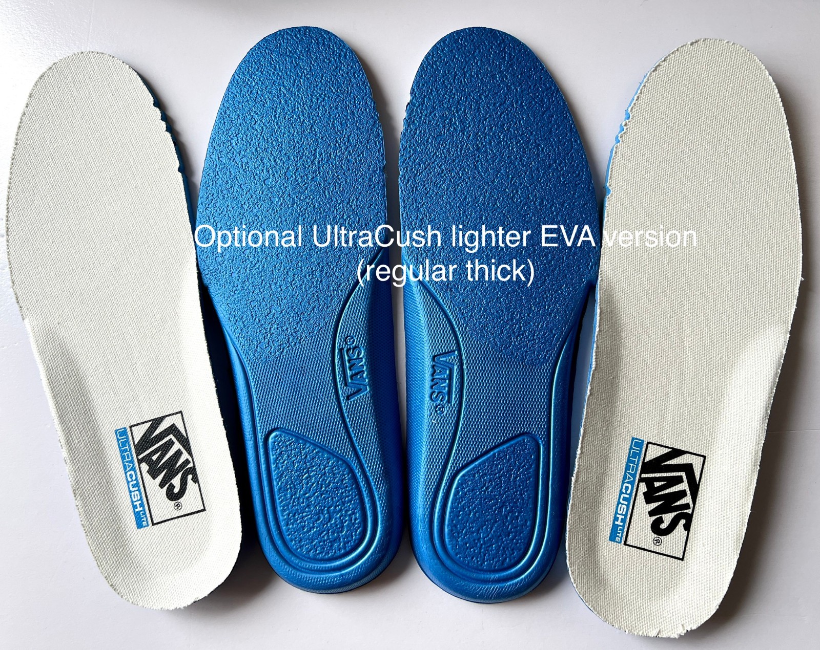 Vans Popcush / Ultracush Pro insoles Skateboard Thick Heel Arch Insoles Ms 7-13