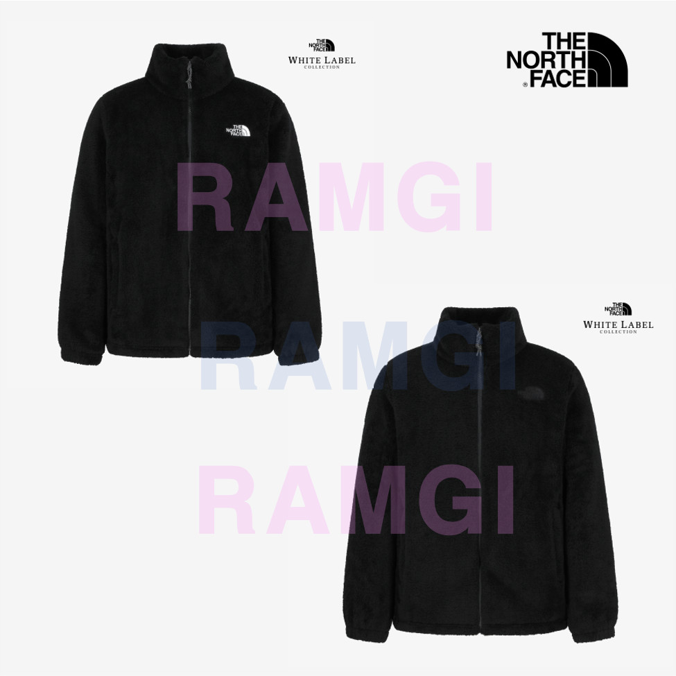 The North Face Korea WHITE LABEL COMFY ALPHA FLEECE ZIP UP REAL BLACK ASIAN FIT