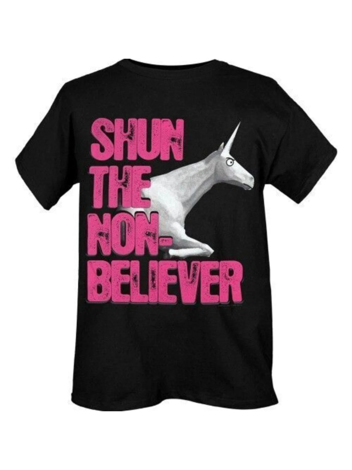 Charlie The Unicorn T-Shirt Shun The Non Believer Ring Ring Hello, S-3XL100% Cot