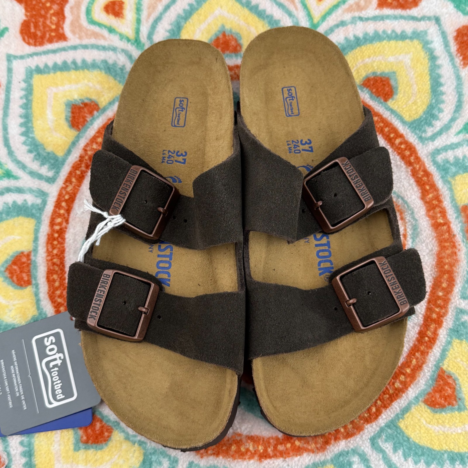 Birkenstock Arizona Soft Footbed Suede Leather Sandals Select Color & Size