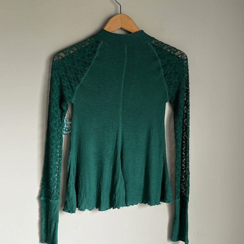 NEW Free People No Limits Lace Panel Layering Top