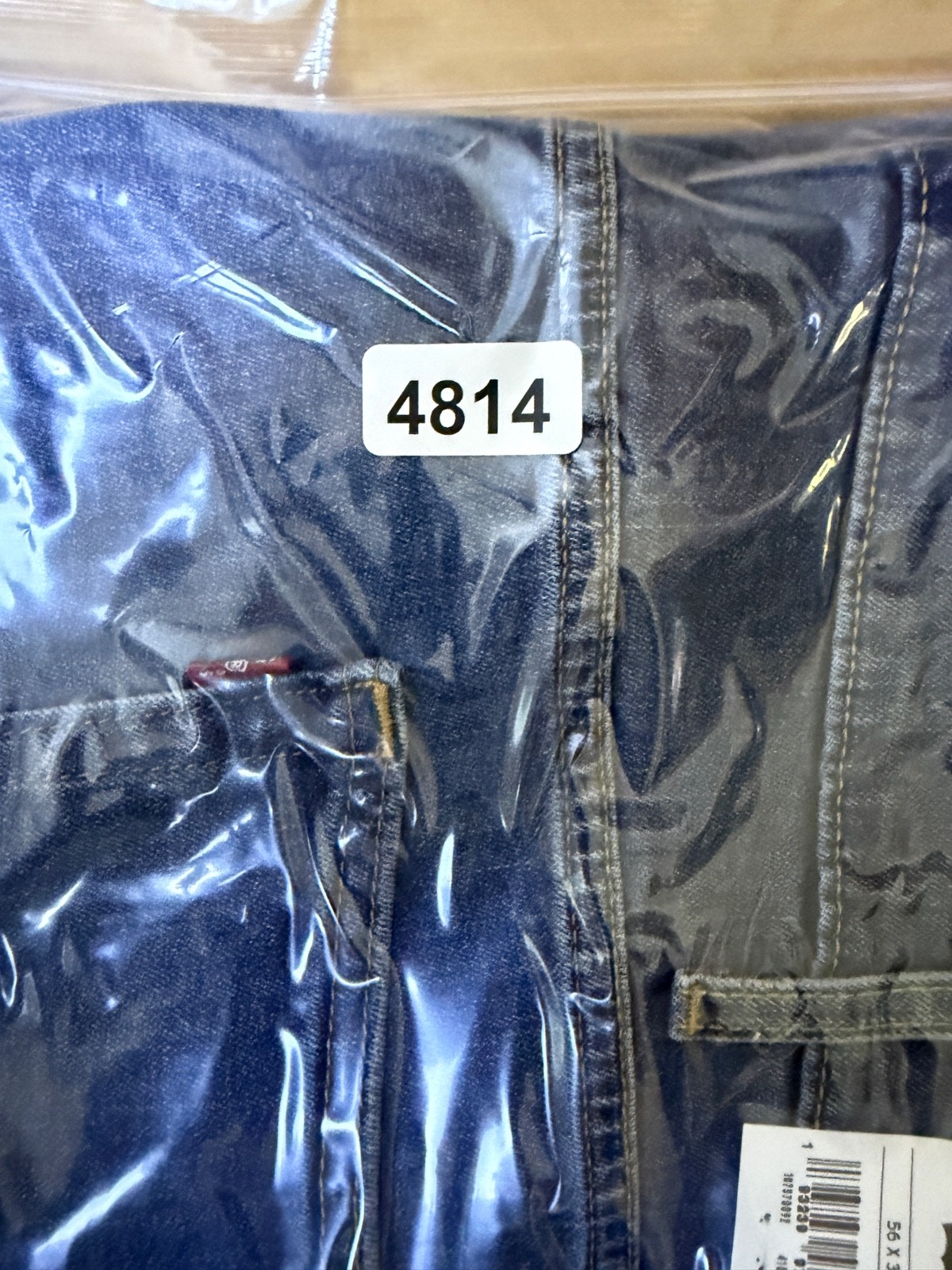 Levis 541 Jeans Men 56×30 B&T Blue Denim Stretch Athletic Fit Tapered Leg 28 NWT