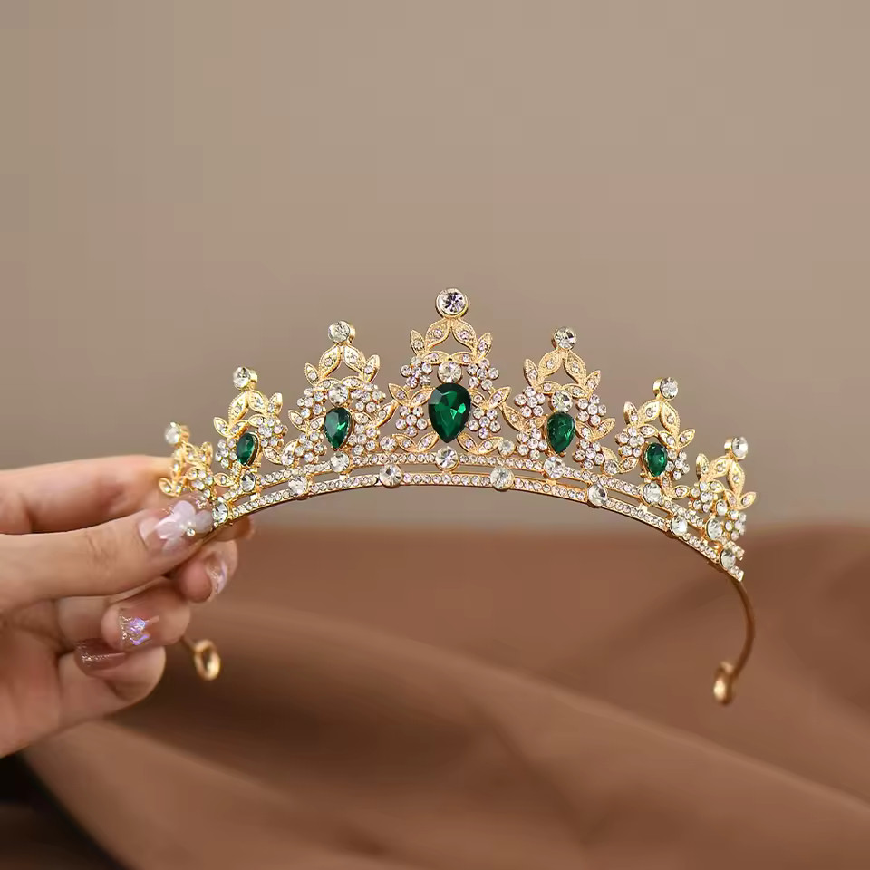 Children’s Princess Crown Crystal Tiara Girls Hair Accessories High-end