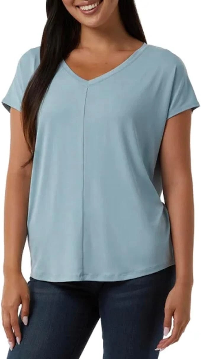 32 Degrees Cool Women’s Soft Luxe Short Sleeve V-Neck Top