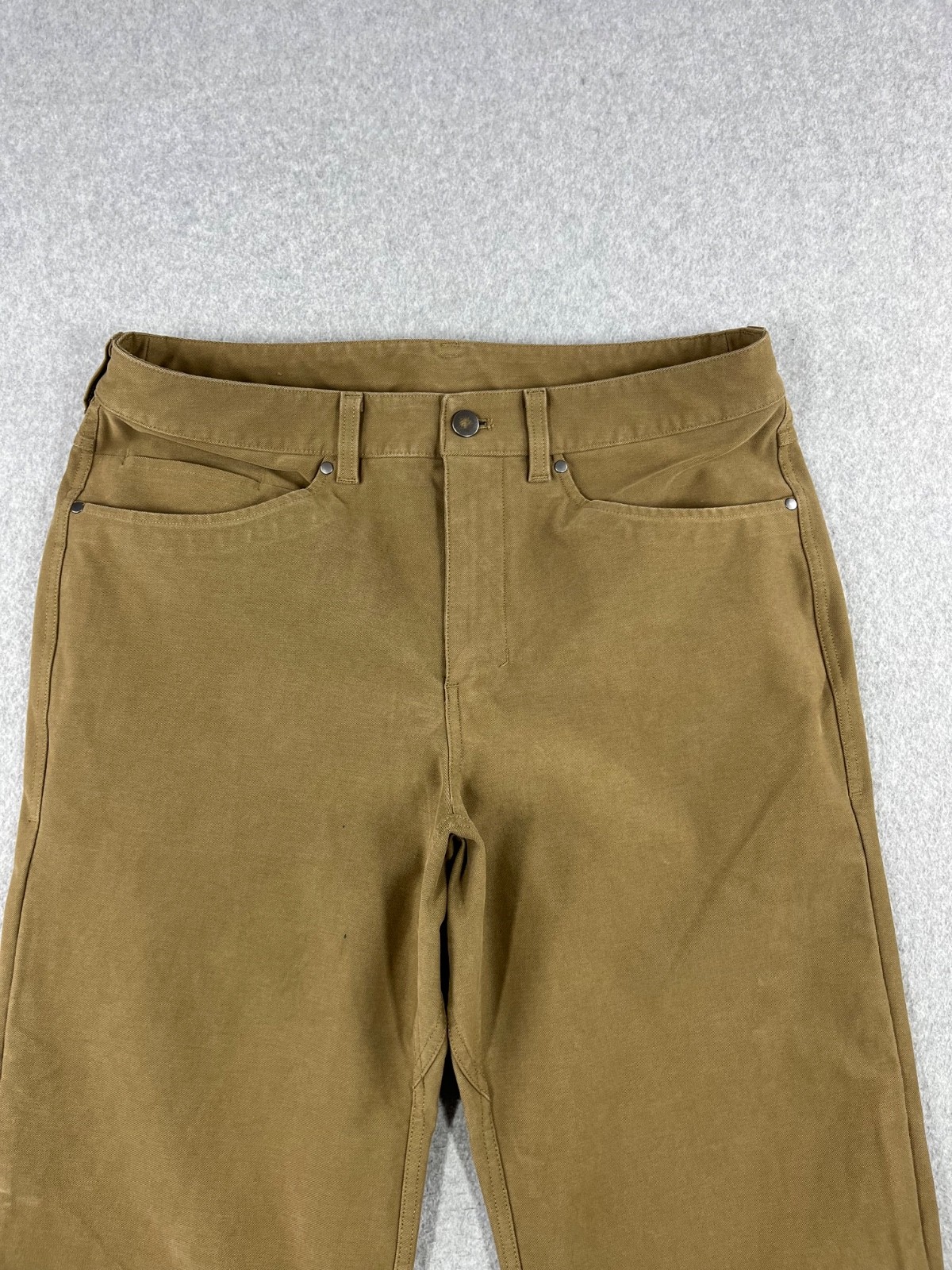 Lululemon ABC Crop Pants Mens 32×28 Brown Relaxed Fit Abrasion Resistant