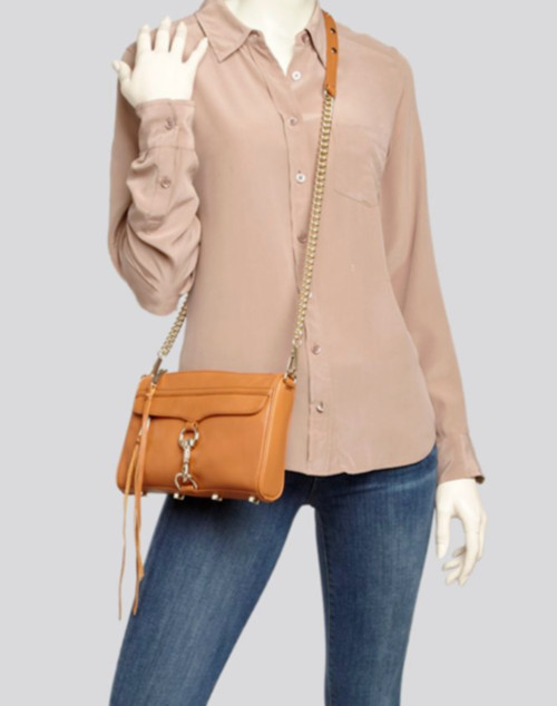 NWT Rebecca Minkoff Mini M.A.C Crossbody Bag $195 Honey Original Pack