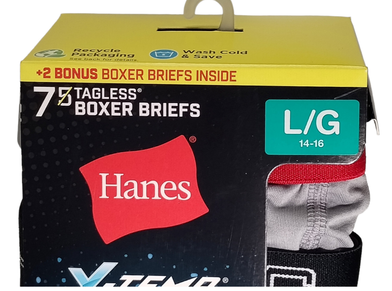 Hanes 7 Pack X-Temp Performance Boxer Briefs 4-Way Stretch Boys S M L XL ~NEW~