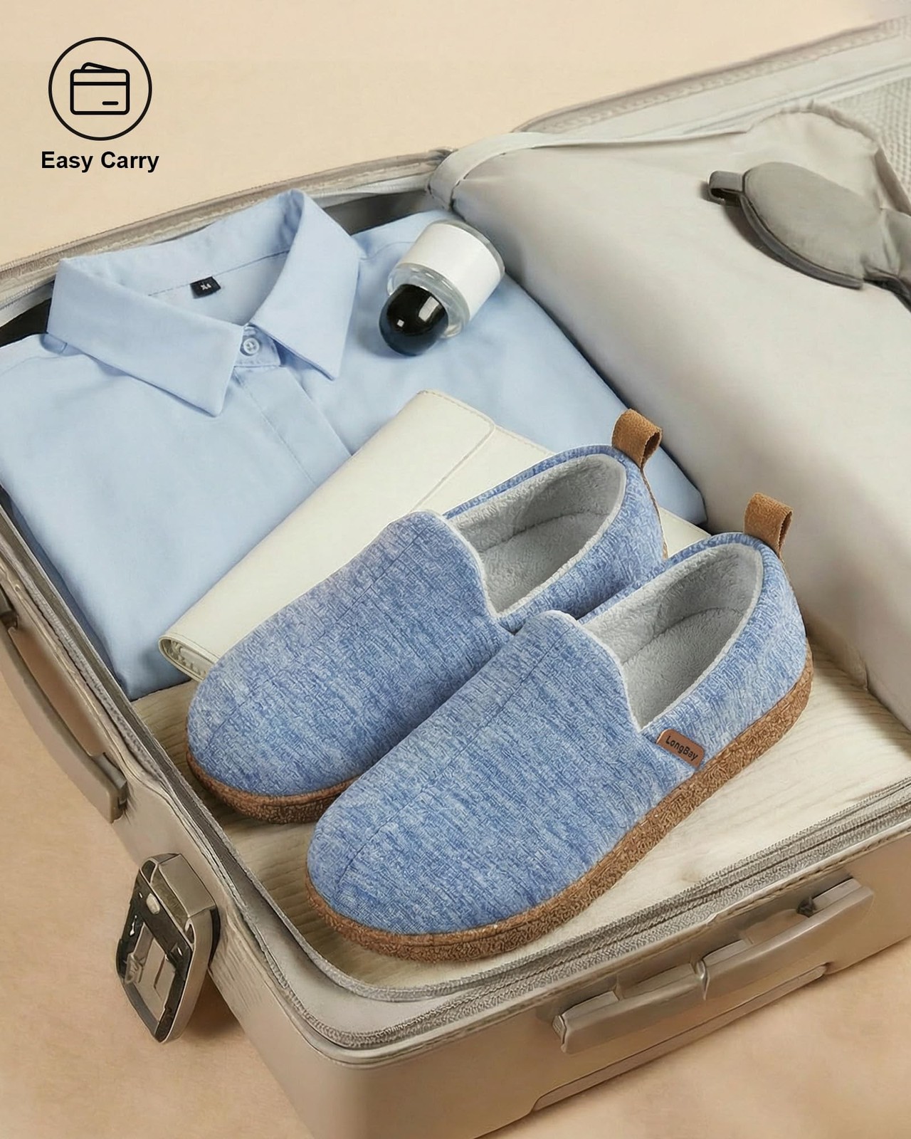 LongBay Women’s Slippers Memory Foam Cozy House Shoes for Indoor Outdoor | Br…