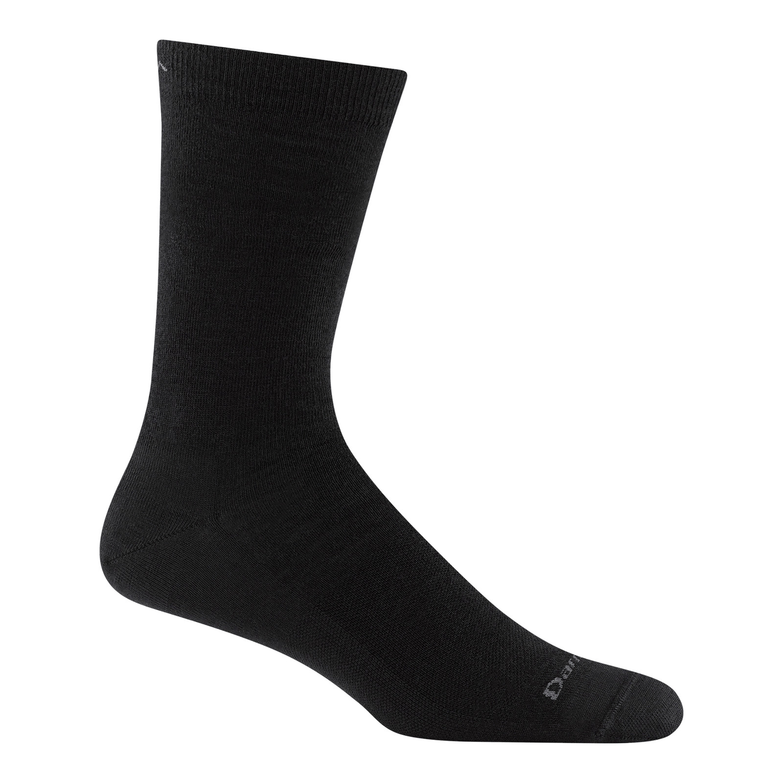 Darn Tough 6032 SOLID Black Men’s Solid Crew Lightweight Lifestyle Socks Dress