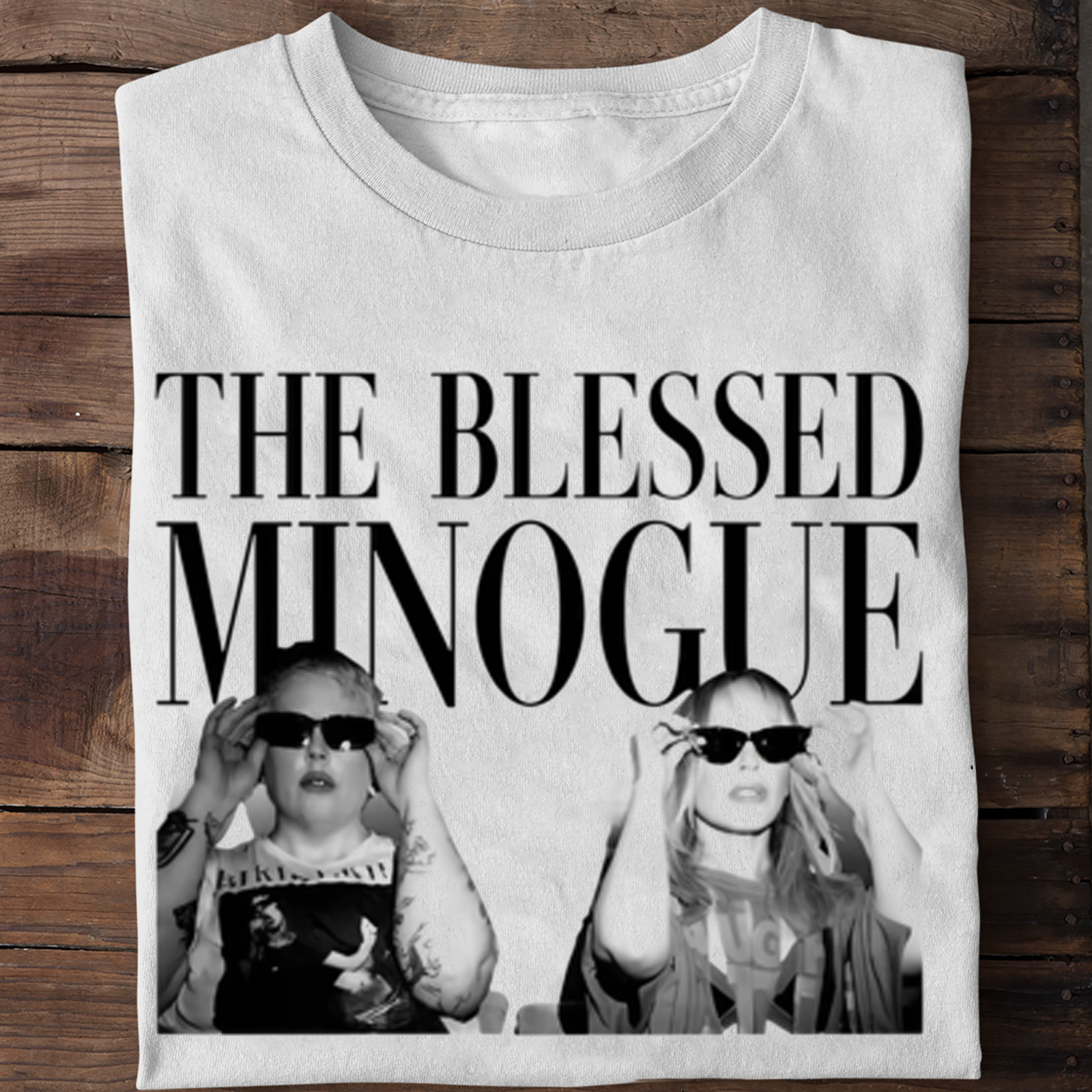 Rare Kylie The Blessed Minogue Photo White All Size Gift Fans Shirt AG2364