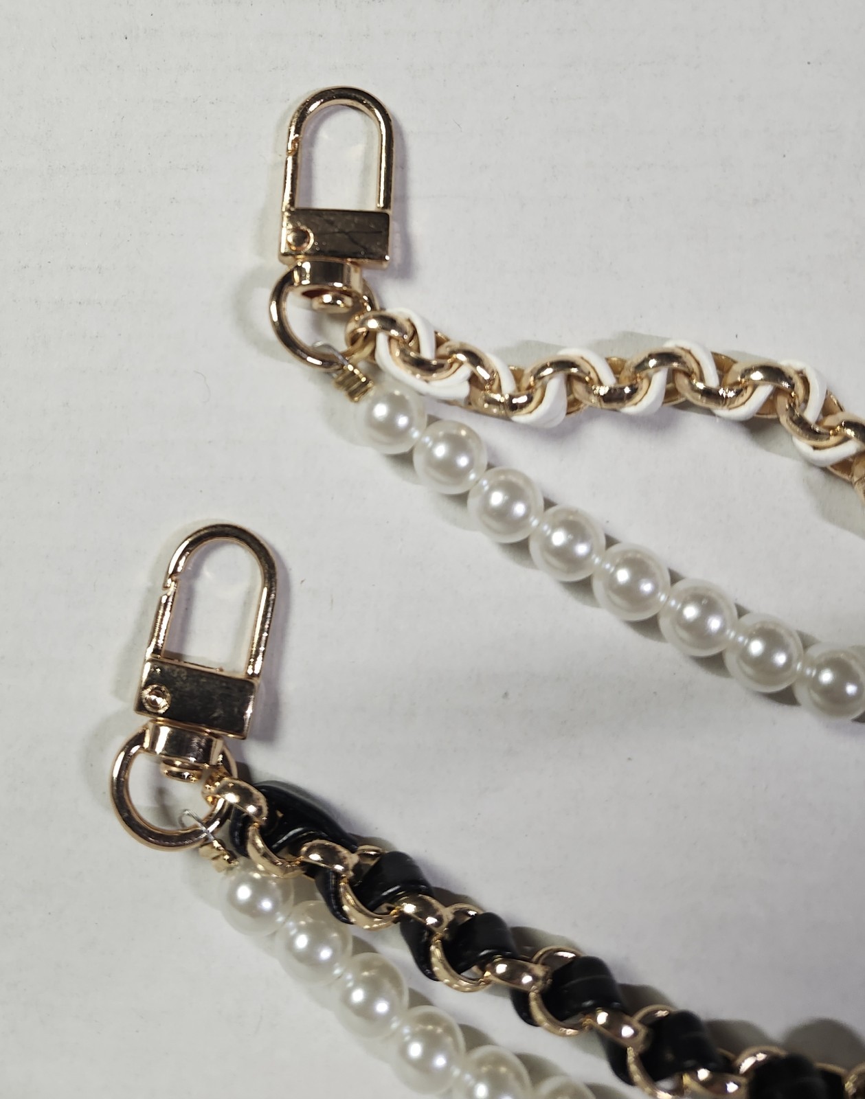Uxcell Pearl Purse Double Chain Extender Chain 2 Pcs 10.2″