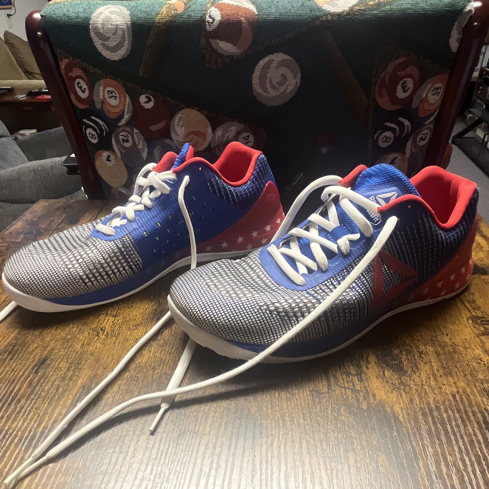 Reebok CrossFit Nano 7.0 Men’s Size 11 Sneakers Blue/Red/White USA Mayhem CM9513