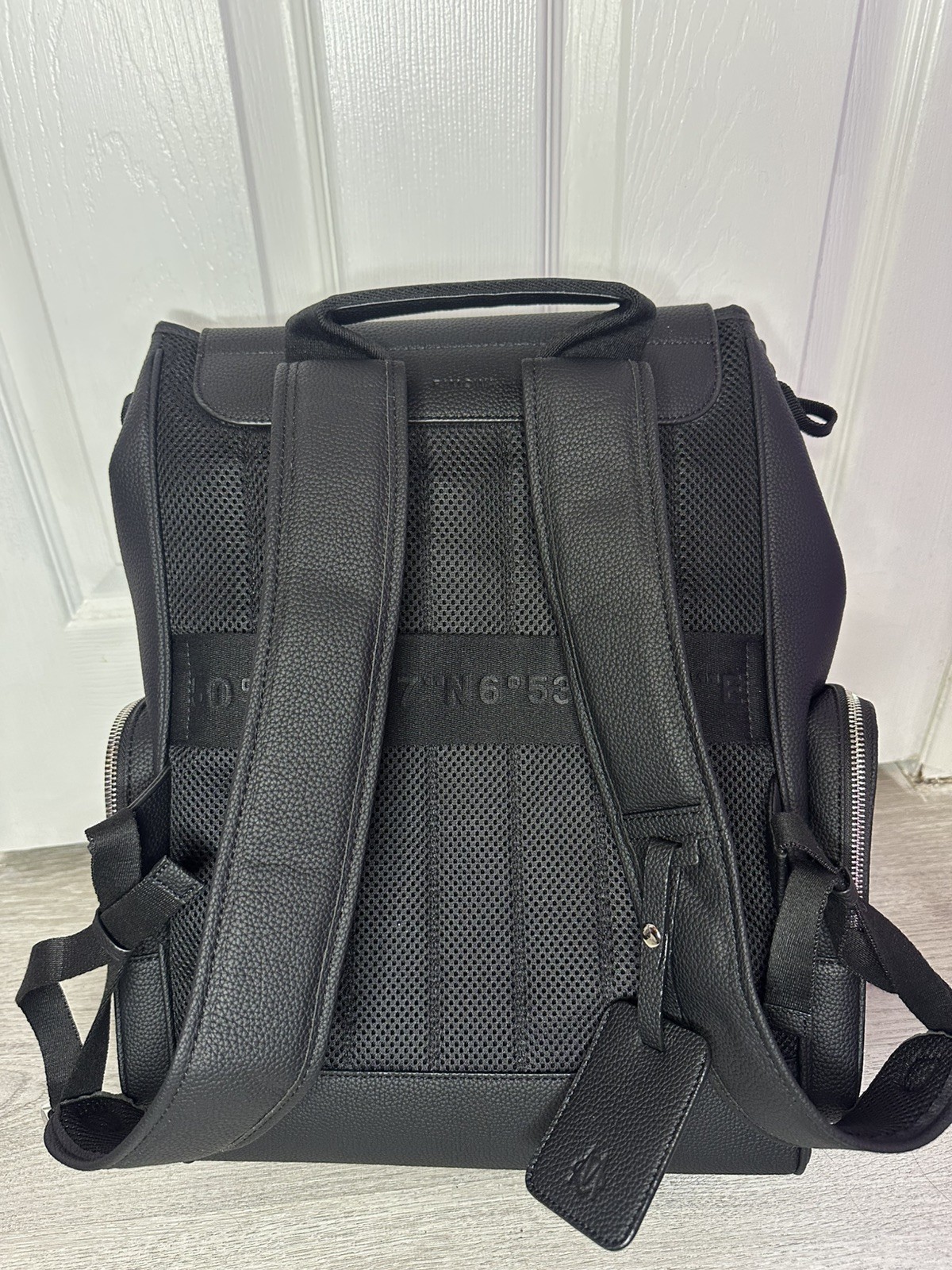 RIMOWA Never Still Leather Flap Black Backpack