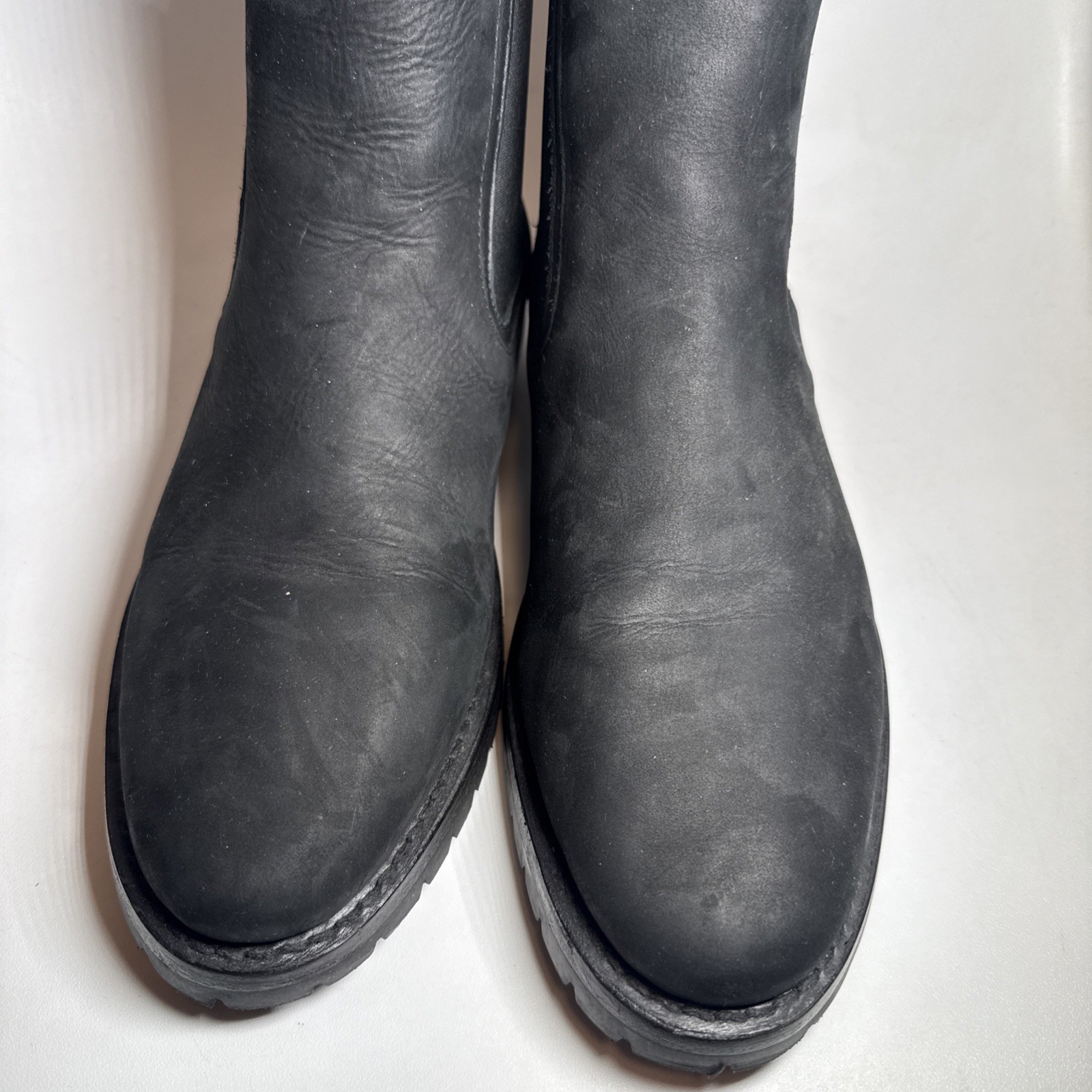 Thursday Boots Legend Everyday Pull On Chelsea Boots Leather Black Size 9