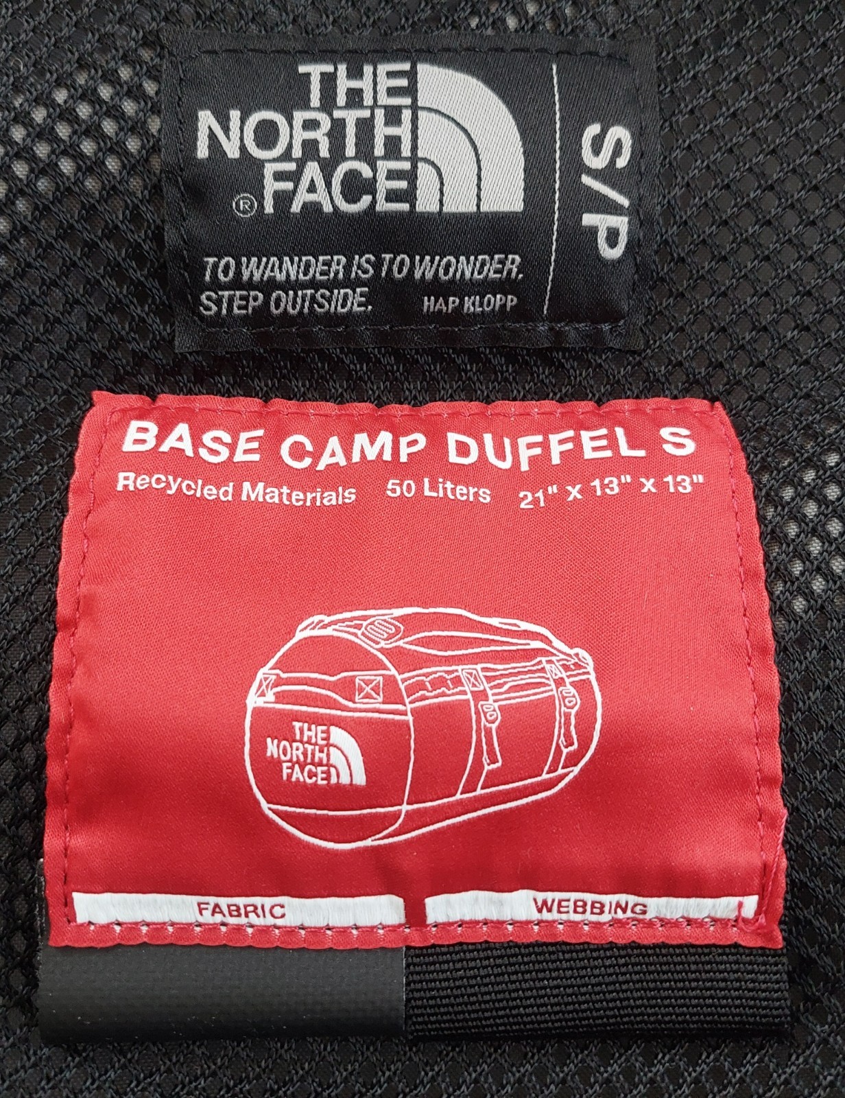 Bag cover The North Face, size 30 x 7 cm/ 11.8 x 2.8 in, light used