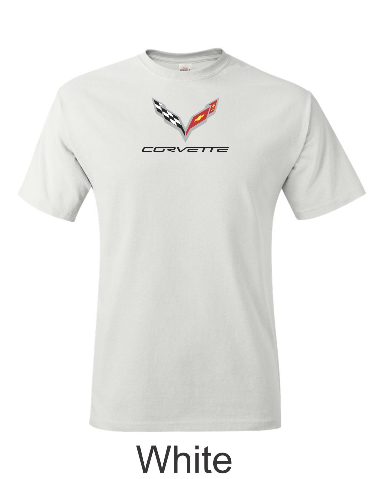 Corvette C7 Color Emblem Printed on Men’s Shirt. FREE SHIPPING !!!