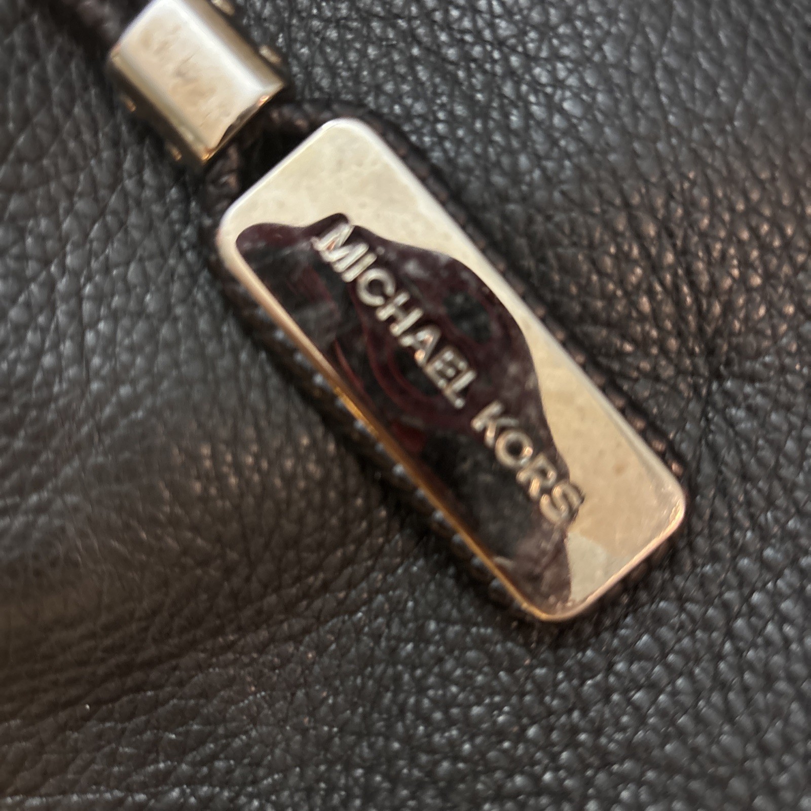 Michael Kors Raven Large Black Leather Shoulder Bag