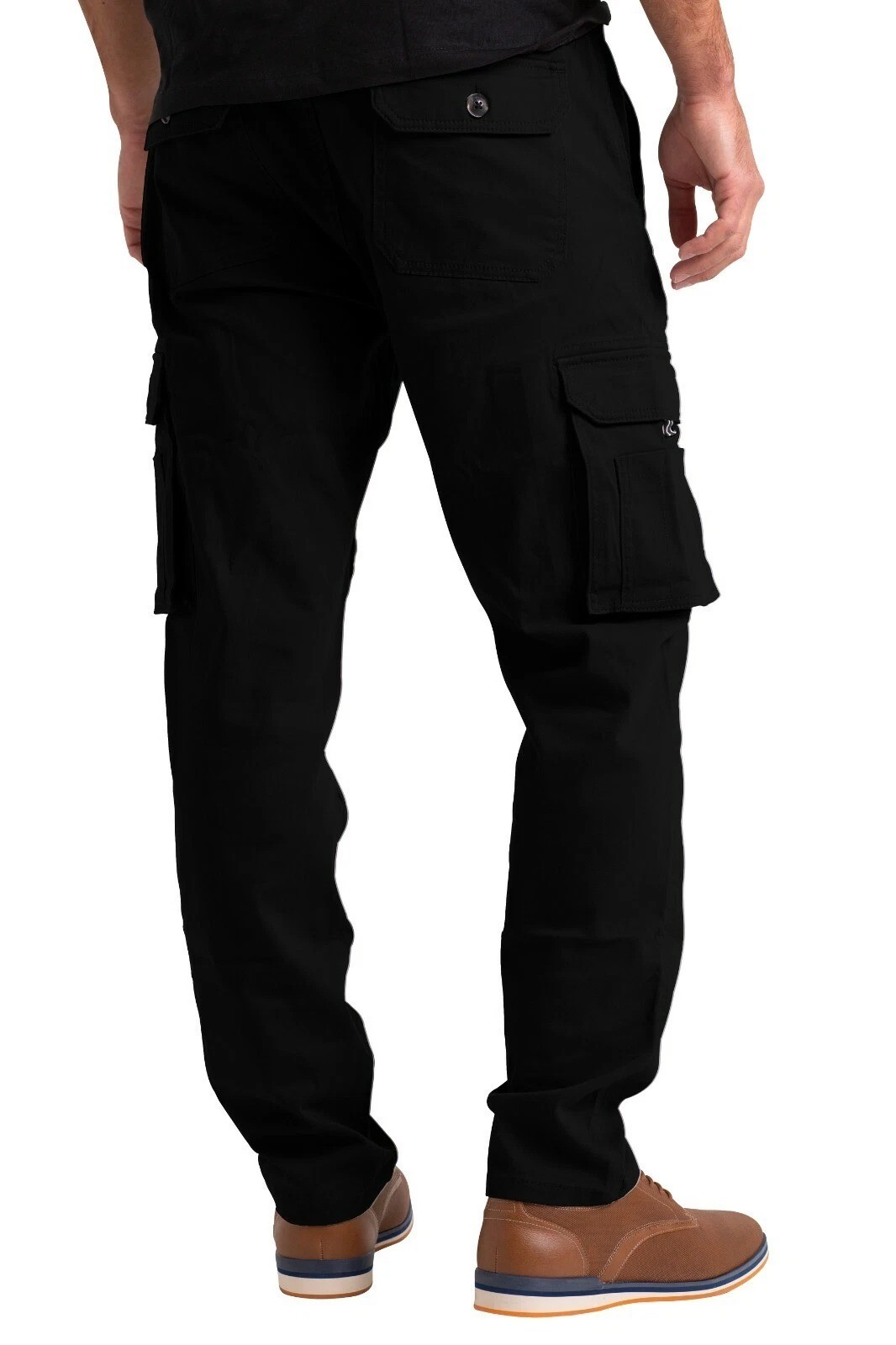 Men’s Flex Cargo Trousers Heavy Duty Stretch Casual Pants