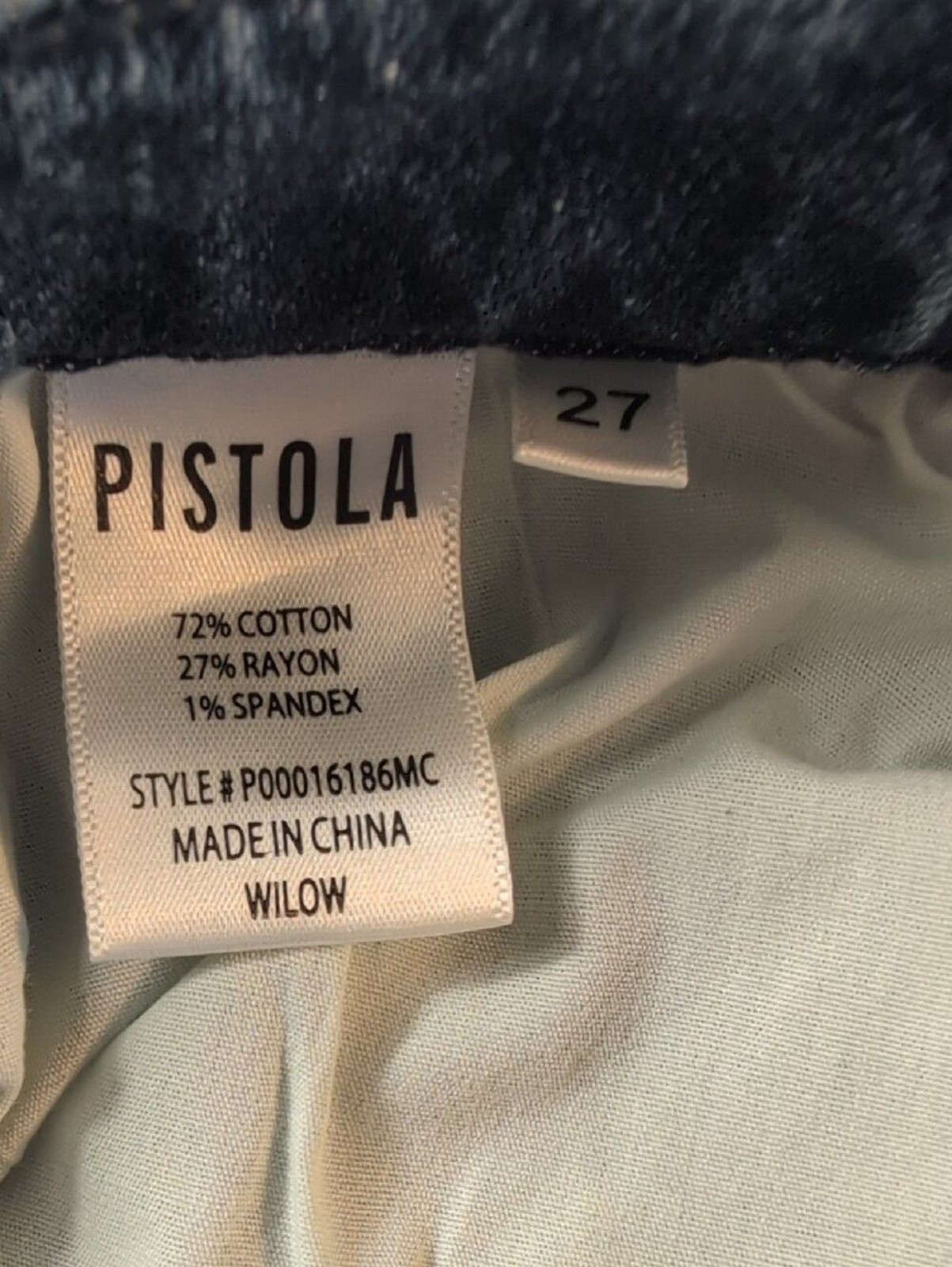 pistola Colleen High Rise Slim Boot Dark Size 27