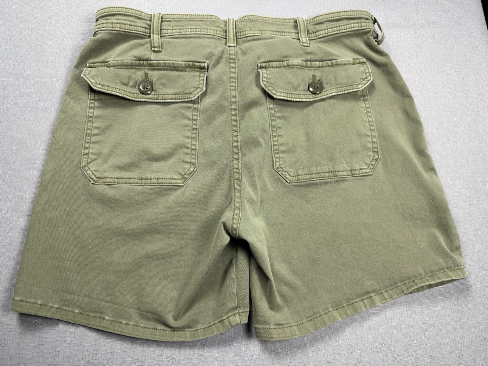 Lucky Brand Ava Short Shorts Womens 8/29 Green Twill Utility Pockets Summer