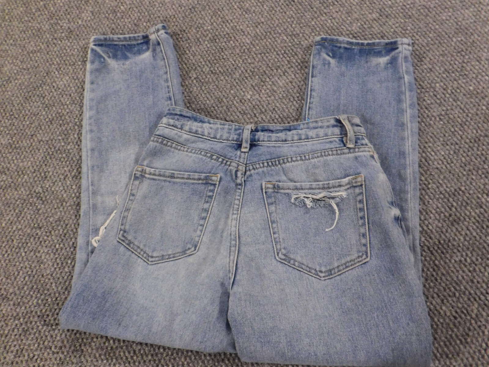 Pacsun Jeans Womens 23 blue mom denim distressed straight