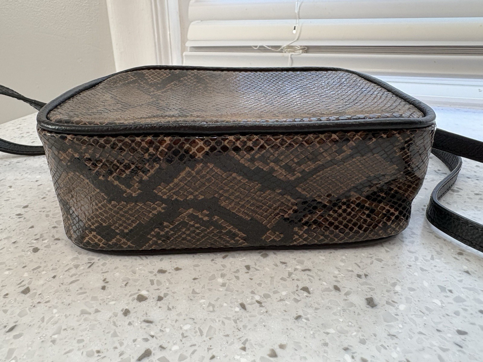 New without tags authentic Zadig & Voltaire shoulder bag in python print “taupe”
