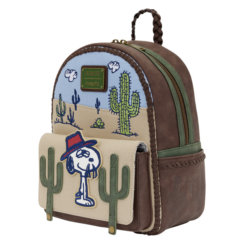 🔥🏷️HOT DEAL🔥 Loungefly Peanuts Spike Desert Mini Backpack