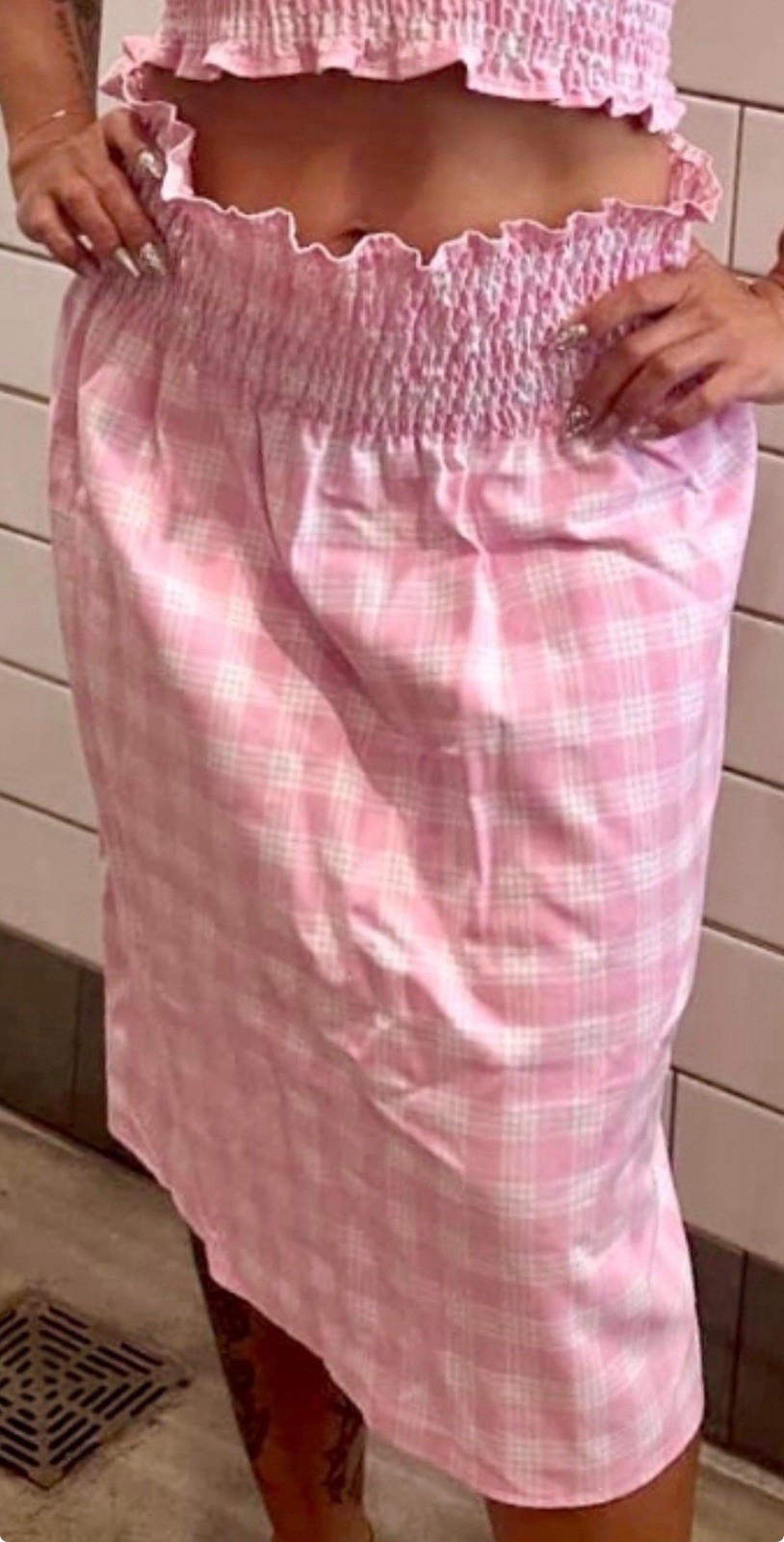 Palaka 100% Cotton Skirt Mini Custom Size Color Elastic Waist New