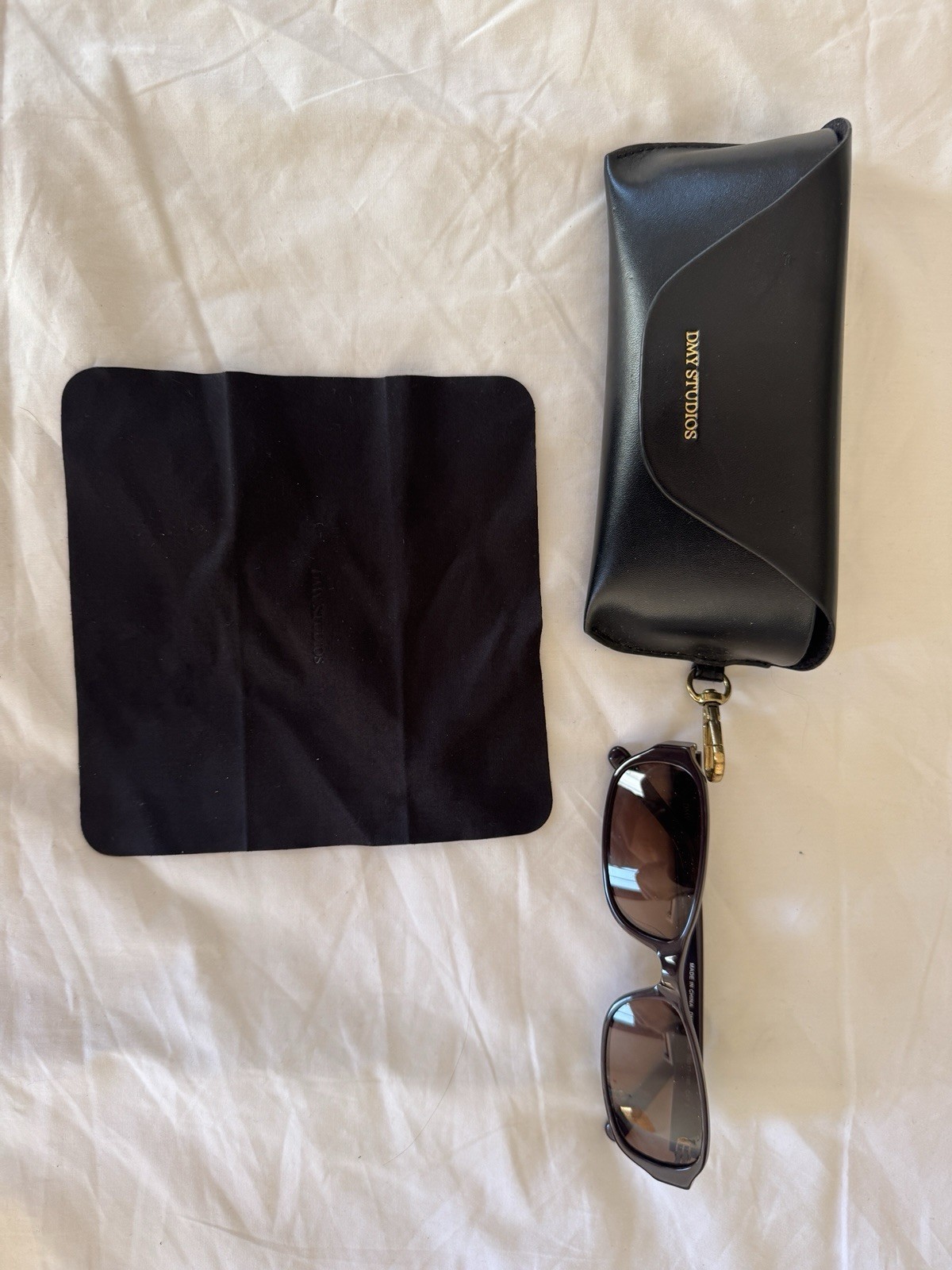DMY STUDIOS DMY SUN100BU Women’s Rectangle Sunglasses Black/Brown Tinted
