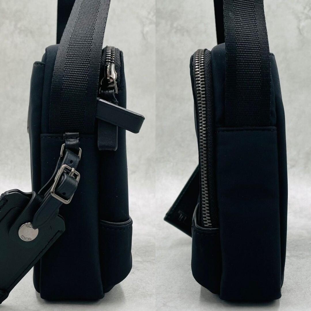 TUMI Harrison Nichols Black Nylon One Shoulder Bag Crossbody Business Auth