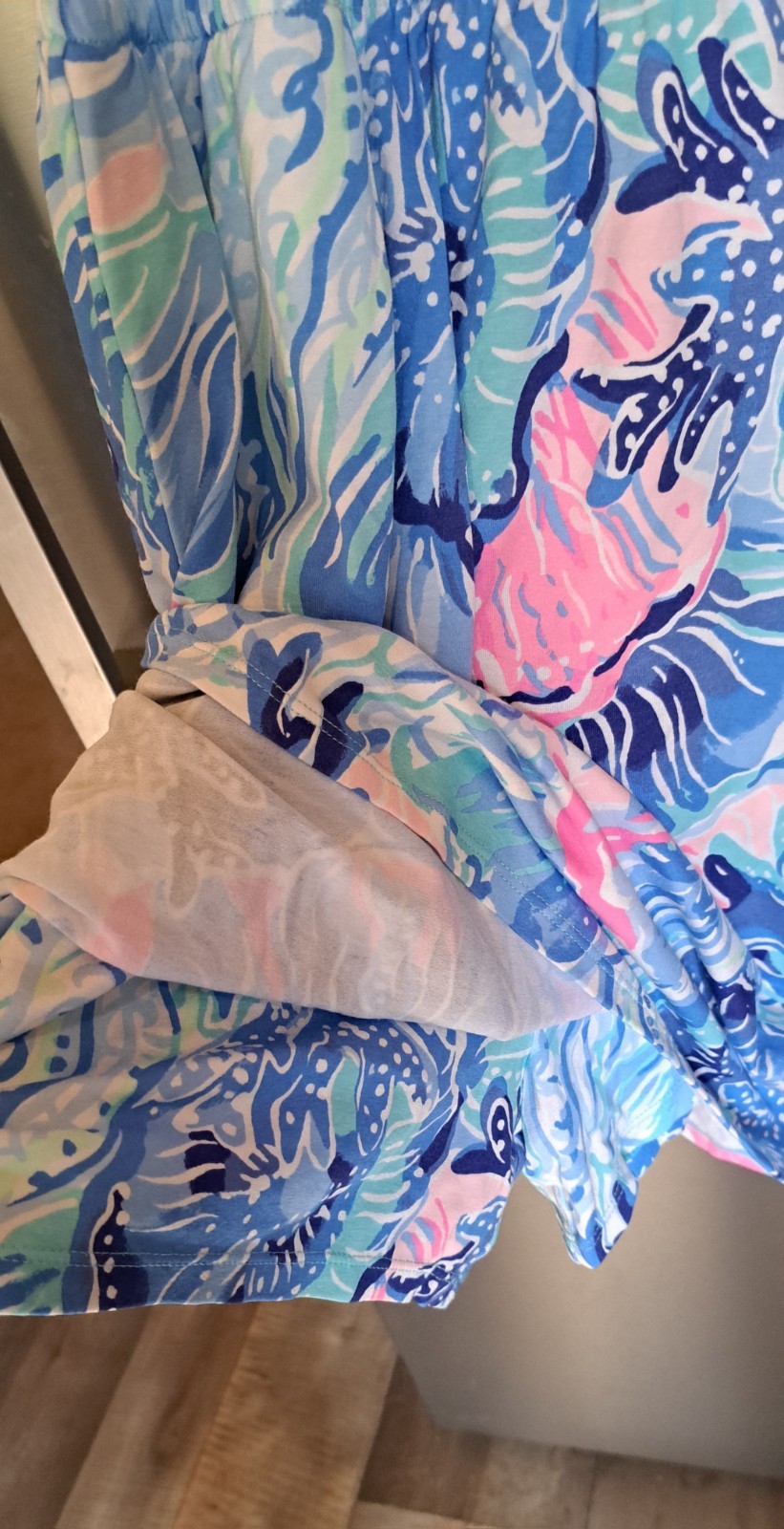 Lilly Pulitzer Bowen Saltwater Blue Shade Seekers Beach Skort Romper Size Large