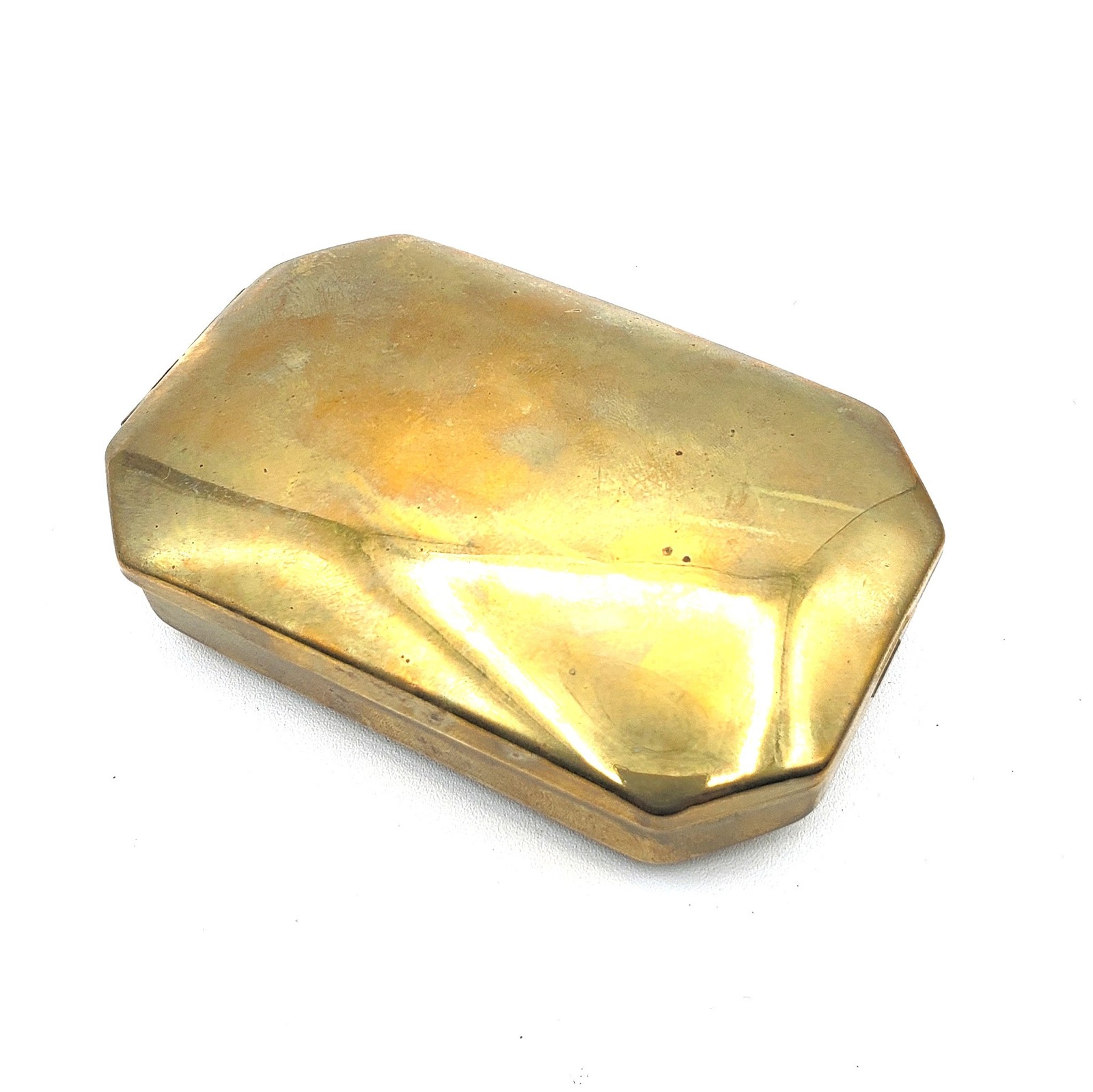 Vintage Brass Trinket Case