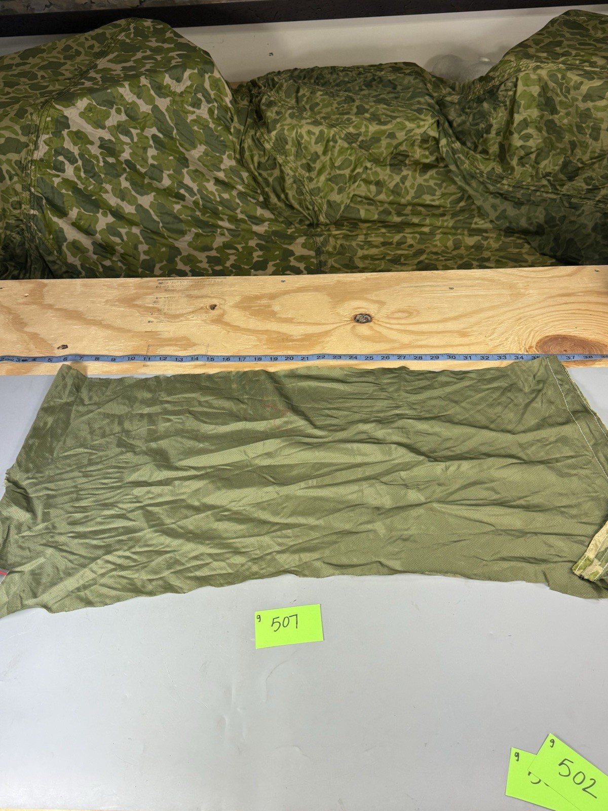 WWIl Parachute Scarf Made from all Vent Material OD Green G507