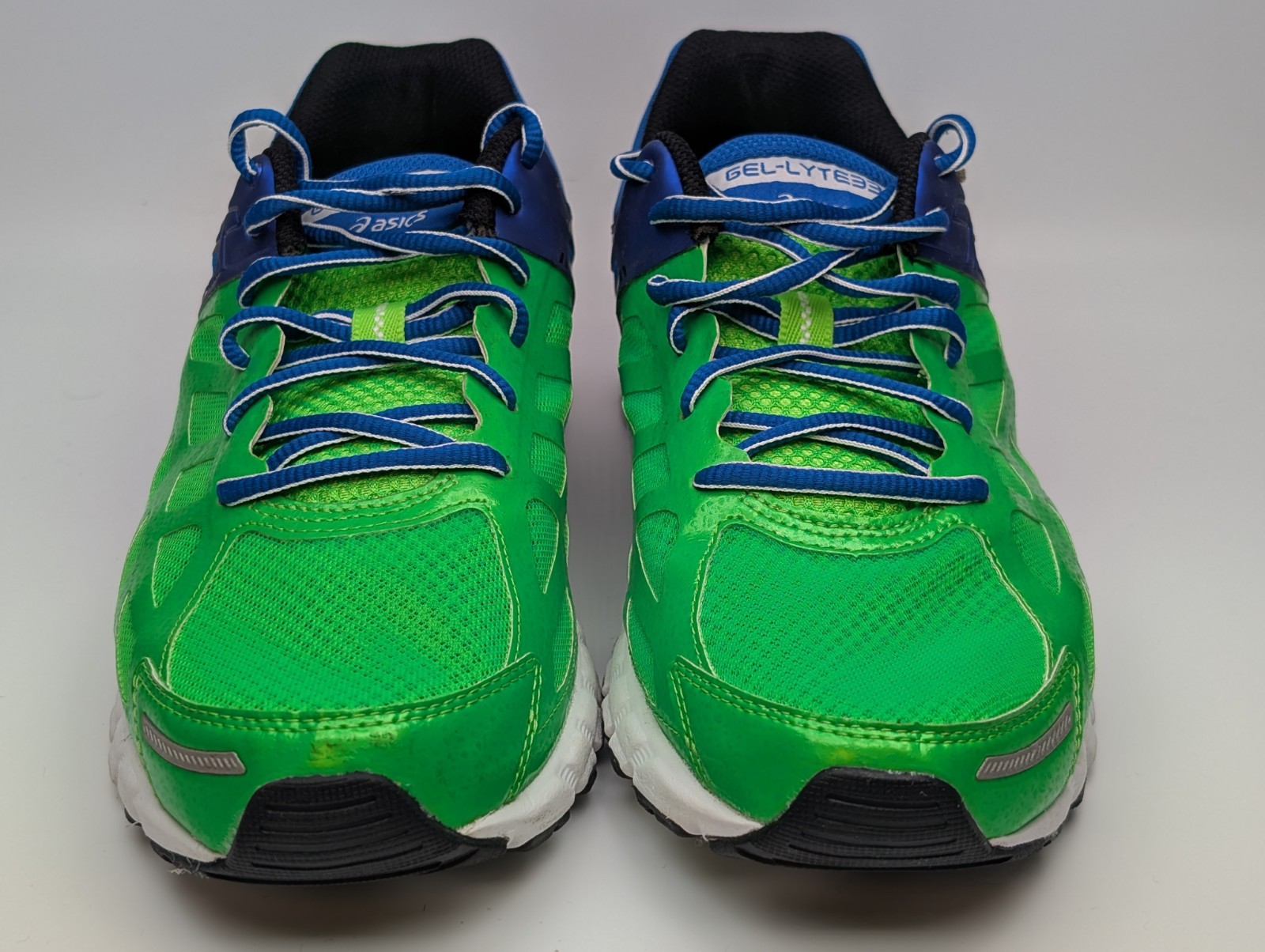Asics Gel-Lyte33 3 Flash Green Electric Blue Running Shoes Men’s Size 8.5 T2H2N