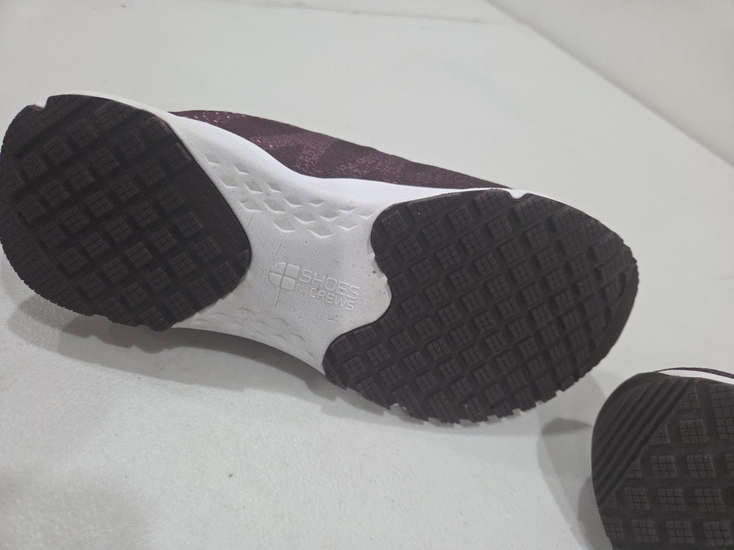 Shoes For Crews Easy Clean Technology Maroon Sneakers Woman Size 9