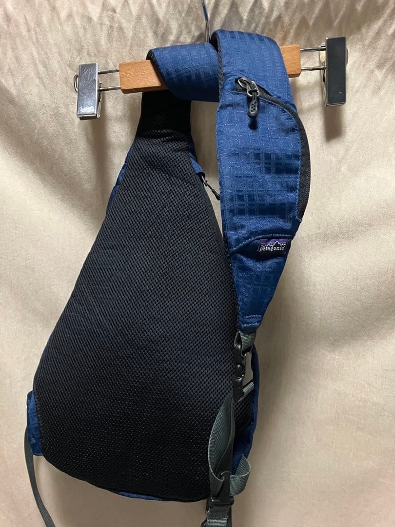 patagonia S9 Atom Sling Bag Excellent Ripstop Nylon Cordura Lightweight Navy