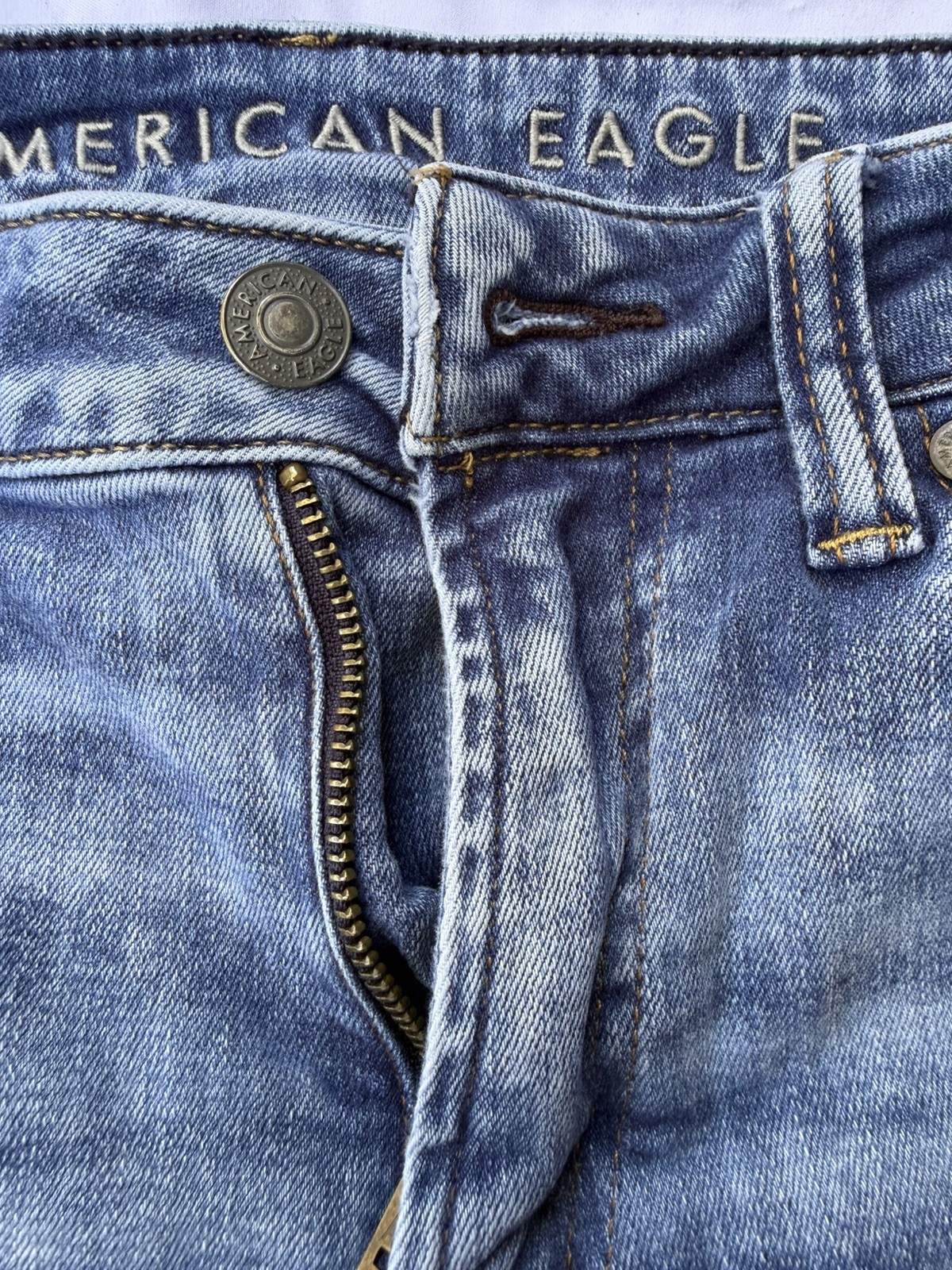 American Eagle Cozy Airflex Athletic Jeans Men’s 31×34 Blue Denim