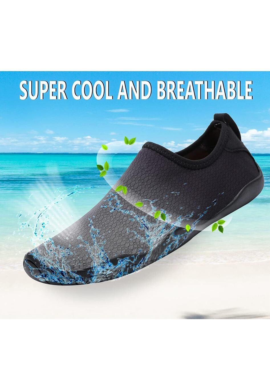 YYXMS Lightweight Comfortable Water Shoes for Men Women Barefoot Quick Dry…