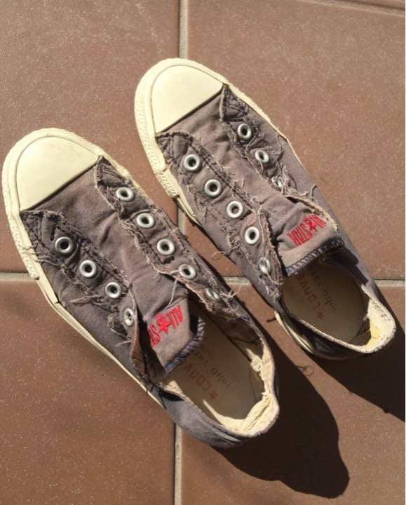 JOHN VARVATOS x CONVERSE Navy Slip-On Sneakers 22.5cm Used