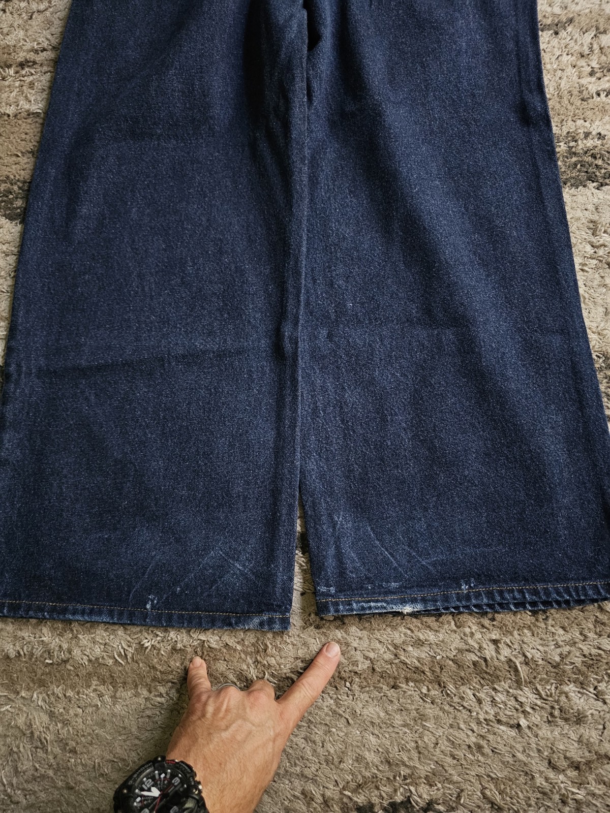 Anchor Blue Huge Jeans Pre☆2000