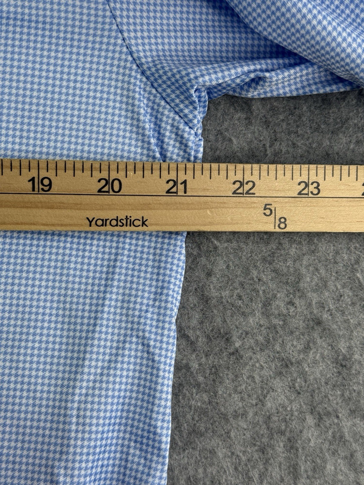 Collars & Co Blue Houndstooth Golf Dress Collar Polo Mens Medium NEW