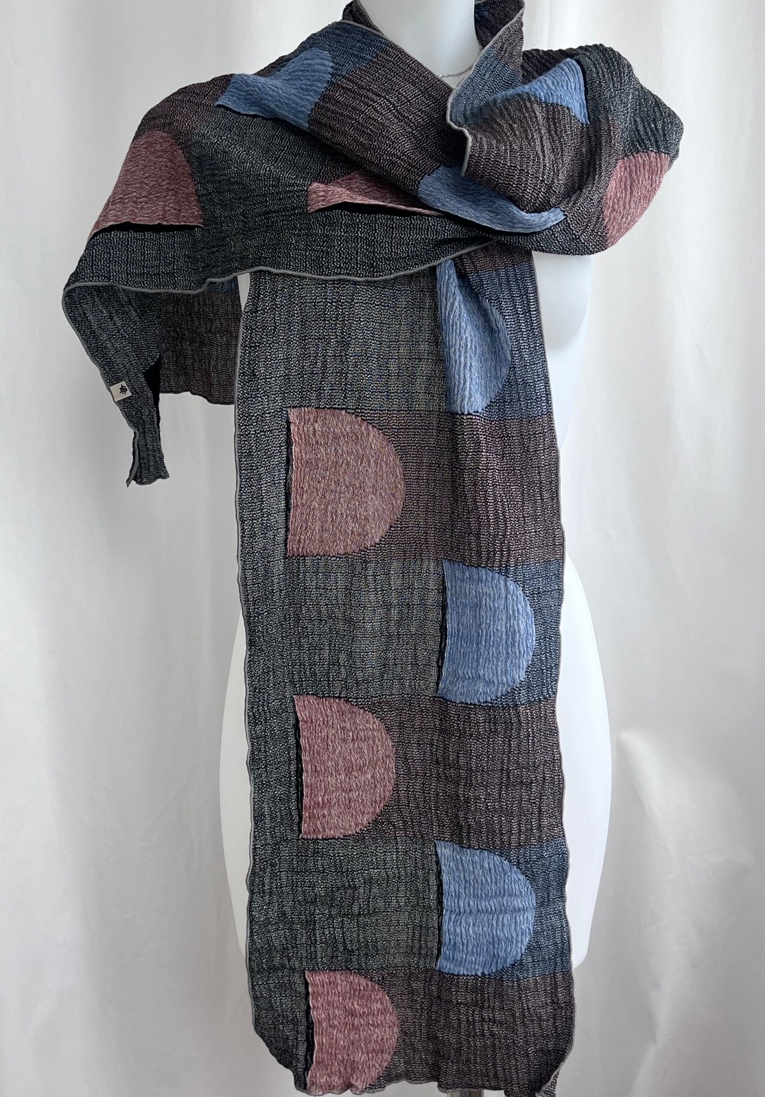 NUNO Reiko Sudo Pocket Crinkle Scarf Made in Japan 200cm