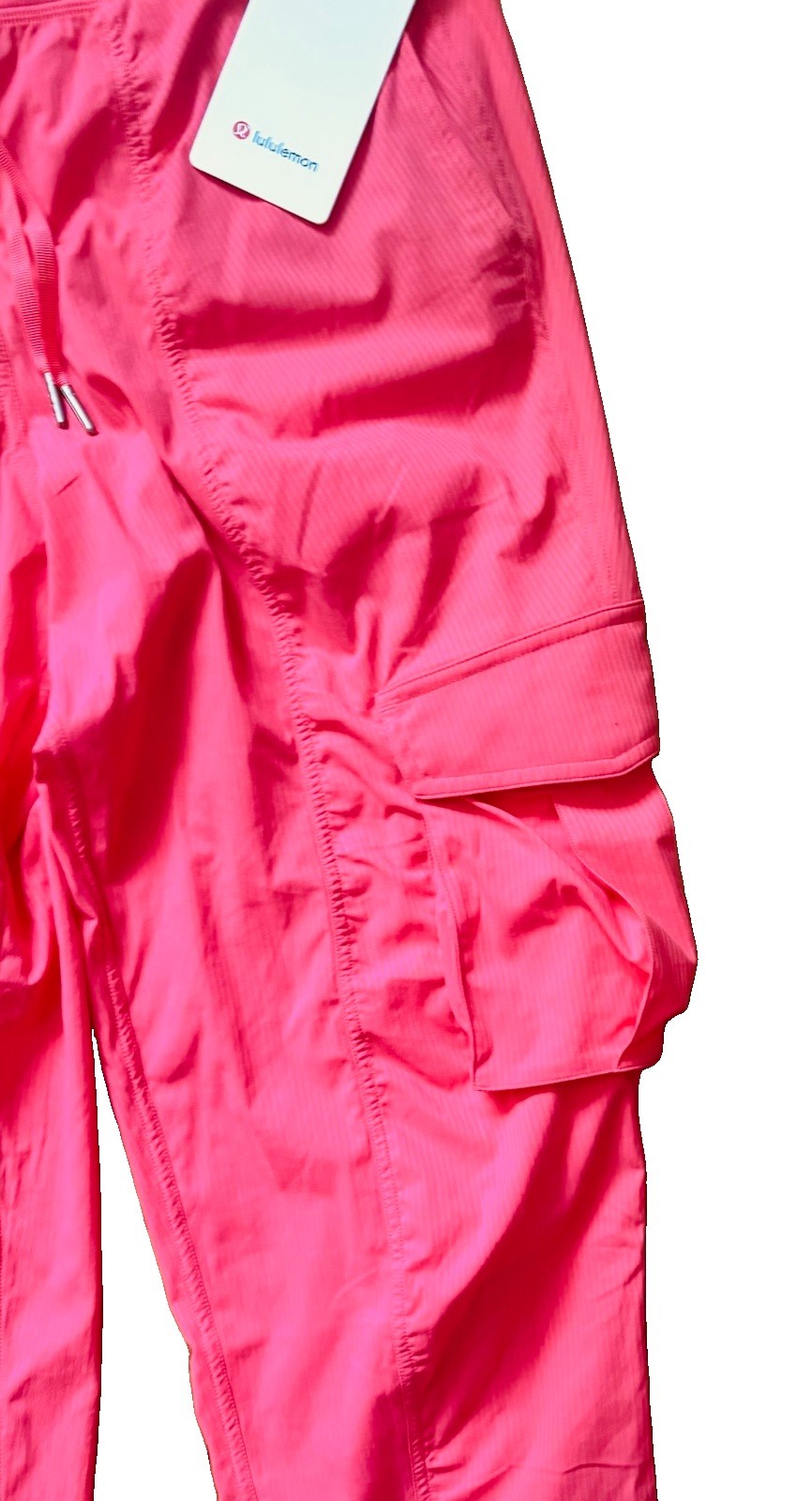 🍒 New! Lululemon Sz M Dance Studio Relaxed Fit MR Cargo Jogger Glaze Pink NWT