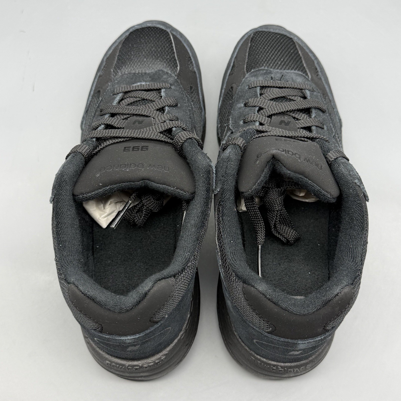 NEW BALANCE 993 Running Shoes Casual Triple Black Mens & Boys 6 Women’s 7.5 NWOB