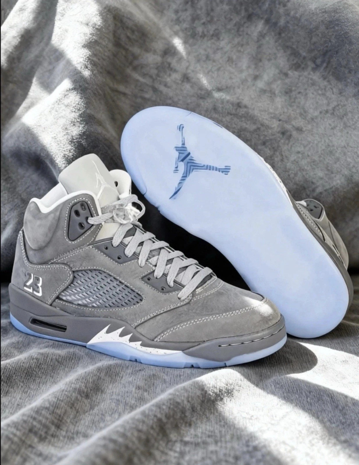 📣Air Jordan 5 Retro Wolf Grey 2026 Sneaker shoes Men’s